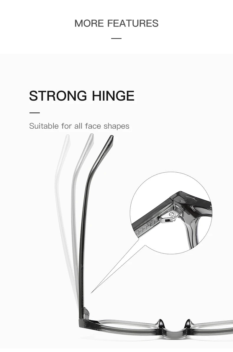 نظارات كورية دائرية متغيرة اللون تدريجيًا