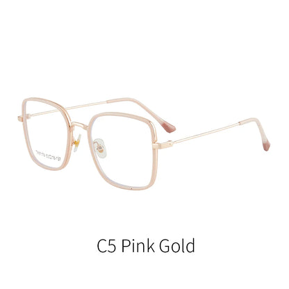 نظارات متعددة الأضلاع متدرجة اللون حساسة للضوء الأزرق