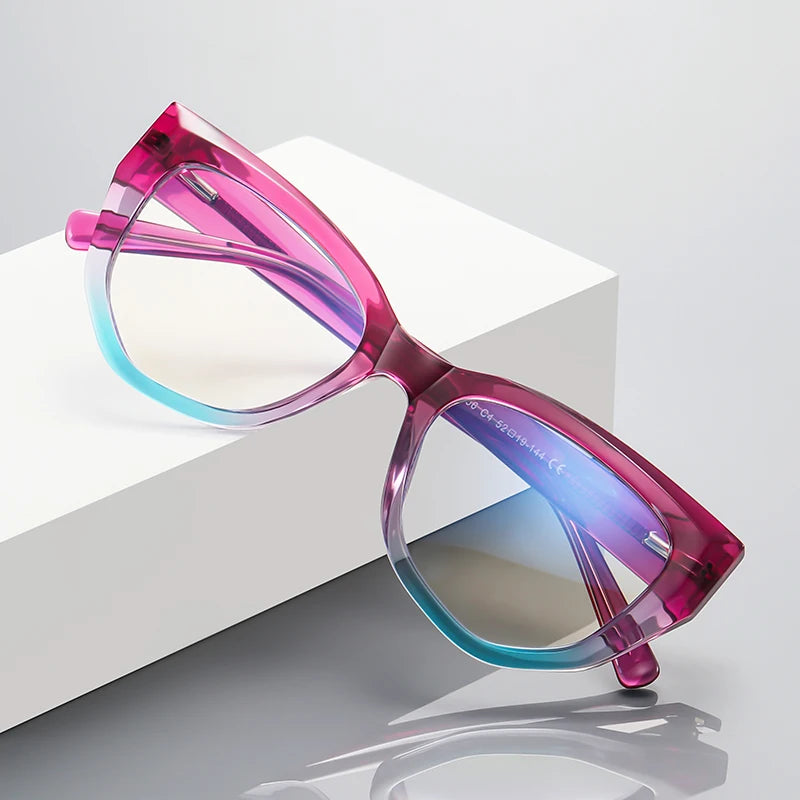 Handmade Square Photochromic Multifocal Glasses