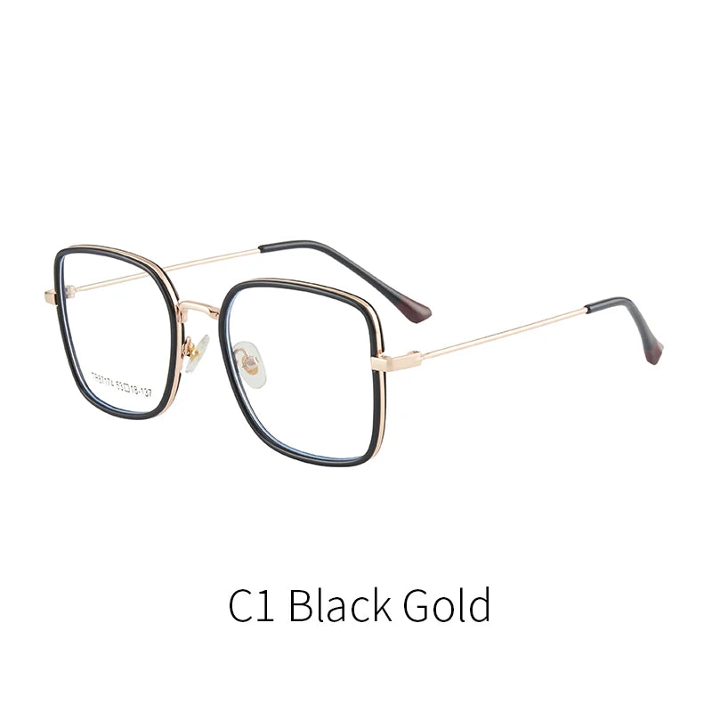 نظارات متعددة الأضلاع متدرجة اللون حساسة للضوء الأزرق