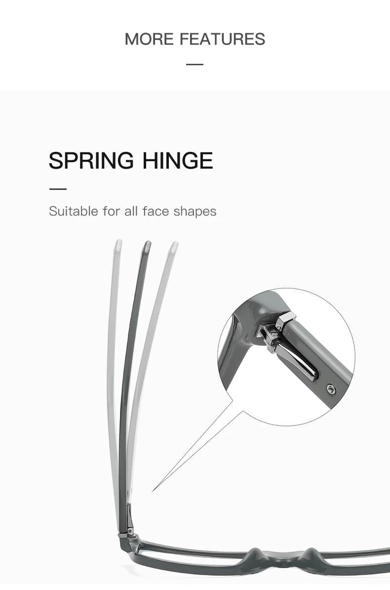 Square Photochromic Progressive Sunglasses Glasses