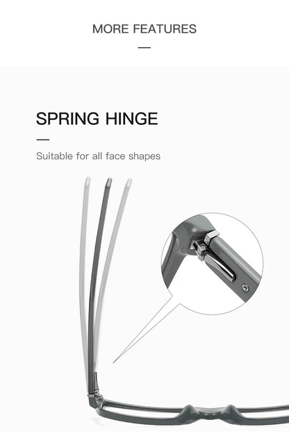 Square Photochromic Progressive Sunglasses Glasses