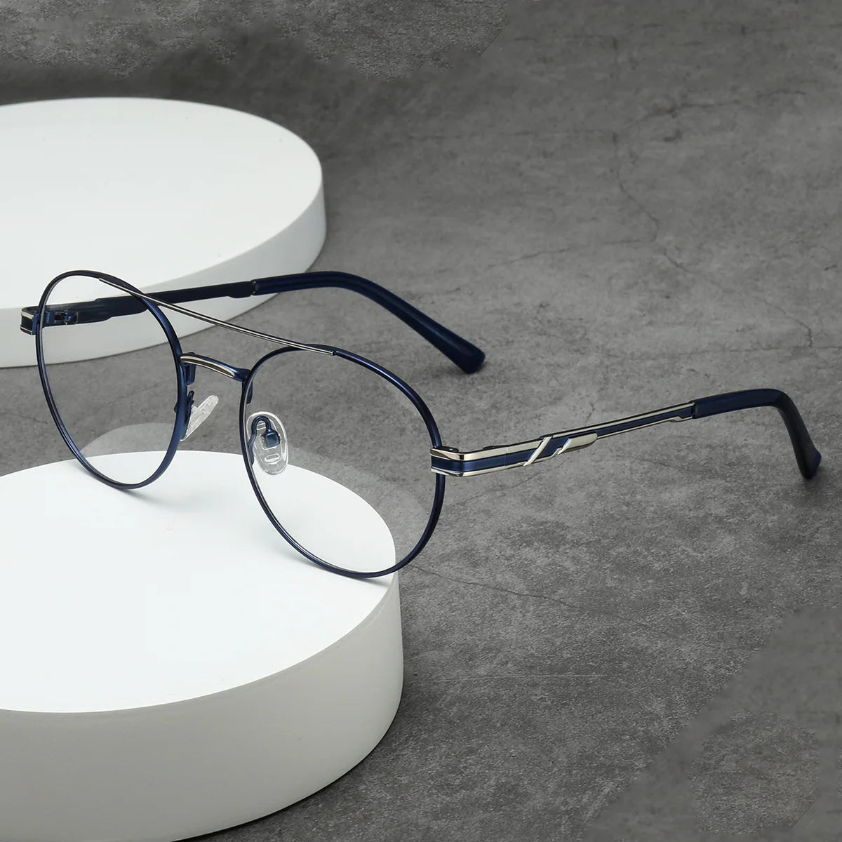 نظارات دائرية عتيقة اللون متغيرة اللون