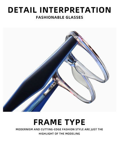 نظارات طبية دائرية متدرجة مصنوعة يدويًا من الأسيتات