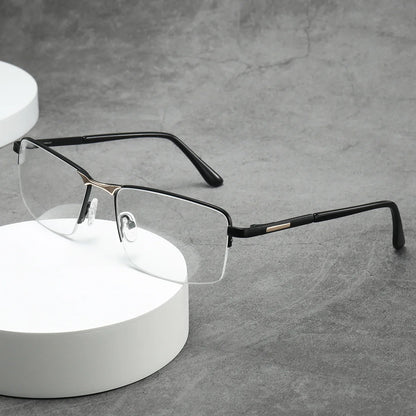 نظارات عمل مستطيلة الشكل بإطار نصف دائري